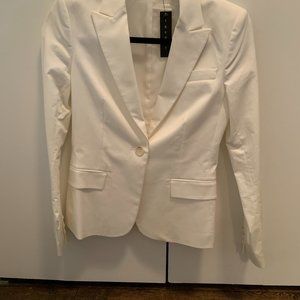 Theory White Blazer Size 4